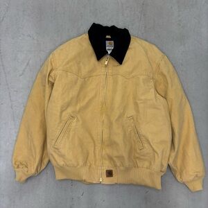 Carhartt Men's Tan Santa‎ Fe Jacket with Black Collar 3XL